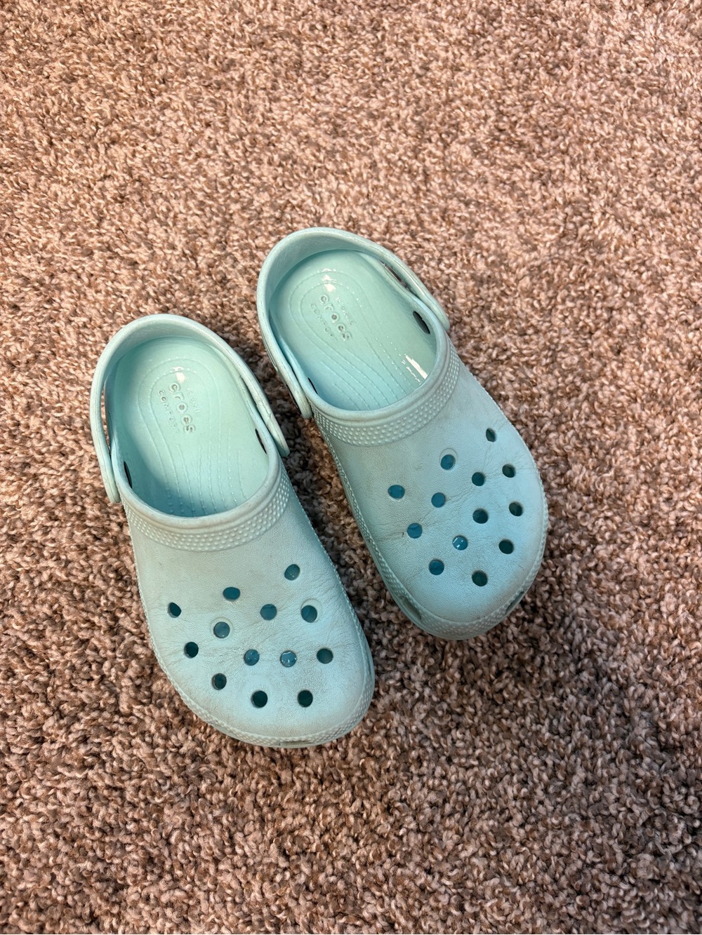 CROCS Kids Classic Clog in Aqua Blue